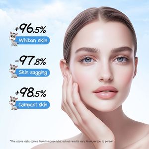 Ensemble de soins de la peau au lait d'ânesse biologique ZOZU Private Label pour femmes, acide hyaluronique, hydratant aux acides aminés, série éclaircissante et blanchissante - Product Image 4