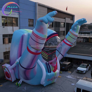 Modèle d'astronaute gonflable géant et coloré, figurine d'homme de l'espace avec lumières LED pour festival de musique - Product Image 4