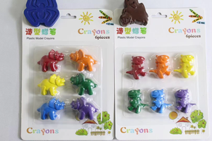 Crayons de cire non toxiques de forme spéciale personnalisables pour les tout-petits Lapin Dinosaures <span class=keywords><strong>Cactus</strong></span> Designs Not Easy Sale Hands Crayons Set - Product Image 2