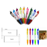 Bolígrafo retráctil con logotipo personalizado, bolígrafo publicitario promocional, bolígrafo rodante de papel, bolígrafo con bandera personalizable de plástico