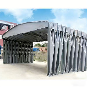   Abri coulissant mobile, tente pliante à tirer et pousser, auvent rétractable, bâche en PVC, imperméabilité renforcée - Product Image 6