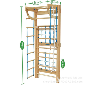 Tout-petits jouet balançoires ensembles <span class=keywords><strong>escalade</strong></span> en bois massif barre de singe mural intérieur aire de jeux en bois corde cadre d'<span class=keywords><strong>escalade</strong></span> grand - Product Image 5