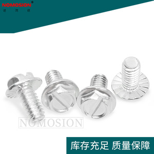 Tornillo de Tierra de Acero Inoxidable HWM8-32 con Brida y Ranura para Protección Contra Rayos - Product Image 4