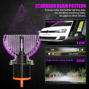 X-7SEVEN Facile à installer H15 LED 140W 14000LM 12V Système d'éclairage automobile 6000K avec <span class=keywords><strong>ampoule</strong></span> <span class=keywords><strong>de</strong></span> phare DRL pour voitures européennes - Product Image 3