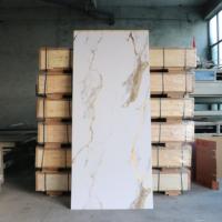 Panneau mural en PVC brillant effet marbre, imperméable, résistant au feu, sans formaldéhyde, durable, facile à nettoyer et écologique