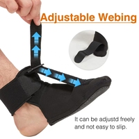 Attelle de cheville réglable Support articulaire de cheville Chaussettes de compression respirantes et antidérapantes pour la fasciite plantaire et les douleurs au pied