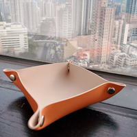 YY Baki Kustom Perhiasan Kulit Makeup Kosmetik Kulit Valet Tray Kantor Organizer