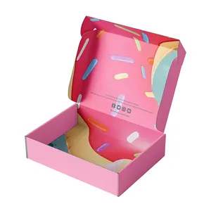 2021 Wholesale Custom Logo Donut Box Doughnut Package Bakery Eco Cake Boards Box