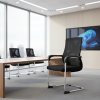 Chaises de bureau modernes et simples en maille, dossier haut, pour réunions, formation et usage domestique, personnalisables en gros, mobilier à prix abordable