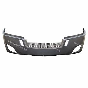 Pare-chocs complet gris BS-FR-202C, en plastique PP, avec trou pour feux antibrouillard, compatible avec Freightliner Cascadia 2018+ - Product Image 3