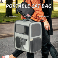Nouveau Sac à Dos de Luxe Solide en Oxford Tendance avec Fermeture Éclair Écologique pour Animaux de Compagnie (Chats, Chiens et Lapins) - Transporteur de Voyage Extérieur