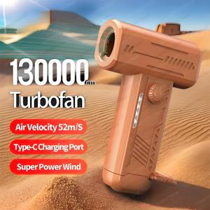 Souffleur d'air portable 130000 PRM, ventilateur à jet, moteur sans balais, mini ventilateur à jet haute vitesse, souffleur puissant à vent réglable - Product Image 3