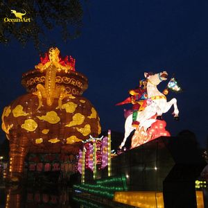 Farol Gigante de Zigong en Oferta para Diwali y Acción de Gracias, Farol de Seda Impermeable para Exteriores con Luces LED para Parques - Product Image 2