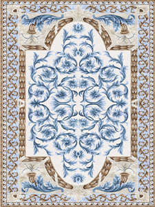 Tapis en laine à poils longs de haute qualité, fait main, à motifs floraux, antidérapant, écologique, fin, imperméable, pour la maison, la chambre à coucher, le bureau - Product Image 5