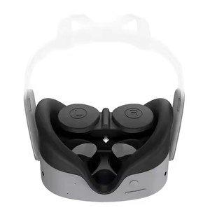 Correa de silicona a prueba de polvo para la cabeza con cubierta de lente, funda protectora para la cabeza para Meta Quest3S/<span class=keywords><strong>Quest2</strong></span> <span class=keywords><strong>VR</strong></span>, lentes para gafas - Product Image 6