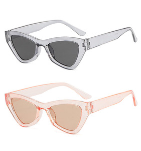 แว่นกันแดดทรงแคทอายกรอบพลาสติกสไตล์วินเทจแฟชั่นใหม่สำหรับผู้หญิง ดีไซน์เนอร์แบรนด์ดัง - Product Image 1