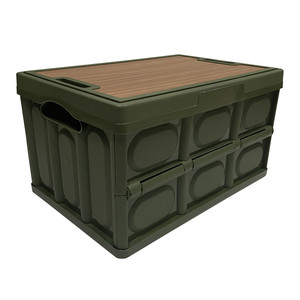 plastic storage boxes with wood Lids Crates Plastic Tote Storage Box Container