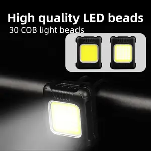 ABS+PC 3 LED 130 Lumen Waterproof IPX4 Square Bicycle Head Light