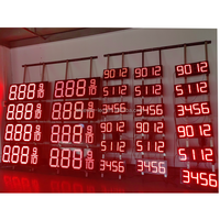Affichage LED personnalisé de prix du carburant, couleur orange, 4 chiffres, 12 pouces