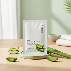 Mascarilla Facial Coreana Shingmulwon Botanic Farm con Extracto de Aloe Vera, Calmante, Hidratante, Humectante e Iluminadora - Product Image 3