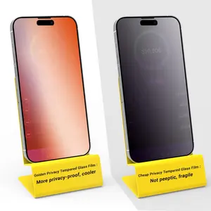 Top supplier anti-scratch privacy iphone 14 pro max full cover tempered glass iphone screen protector for iphone 12 13 xs 11 6