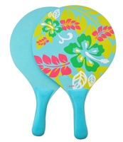 Ensemble de raquettes de plage classiques avec sac en filet pour balles, jeu de plage en plein air