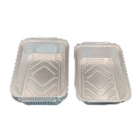 Emballage de fast-food Récipient à vaisselle jetable en aluminium et couvercle pour fête et mariage pour restaurants