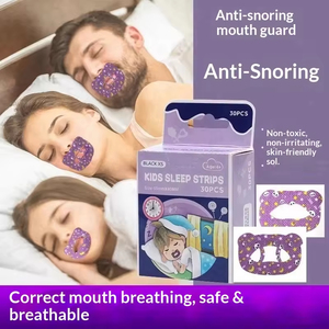 30 Patchs buccaux pour enfants, solution avancée et douce contre le ronflement, patchs de correction de la respiration nocturne pour enfants - Product Image 3