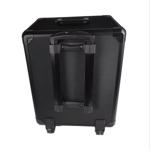 Boîte de rangement miniature sur roulettes avec plateau métallique et clé, vitrine transparente en acrylique pour figurines, cadre en <span class=keywords><strong>aluminium</strong></span>, chariot de transport pour mini-modèles - Product Image 3