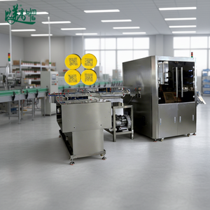 Machine automatique de chargement de bouchons de bouteilles de lait avec impression laser, inspection par vision et système d'éjection pour code QR, date et logo - Product Image 3