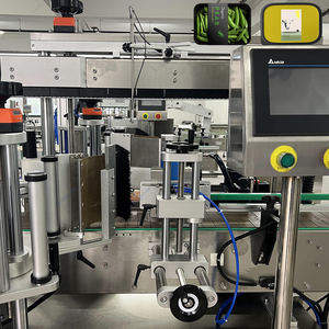 Machine d'étiquetage double face pour bouteilles chimiques de l'industrie alimentaire, équipement d'emballage de surface pour boîtes à double face - Product Image 1
