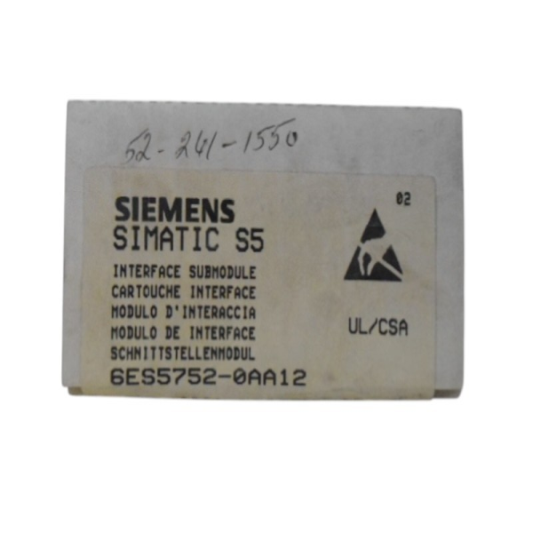 S5 6ES57520AA12 MODULSCHNITTSTELLE NSFS****^^^^ https://www.siboasi.com