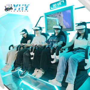 Popular <strong>Design</strong> Amusement Park Indoor Commercial Virtual Reality Game 3 DOF <strong>Motion</strong> 4 Seats Spaceship 9D VR Cinema - Product Image 4