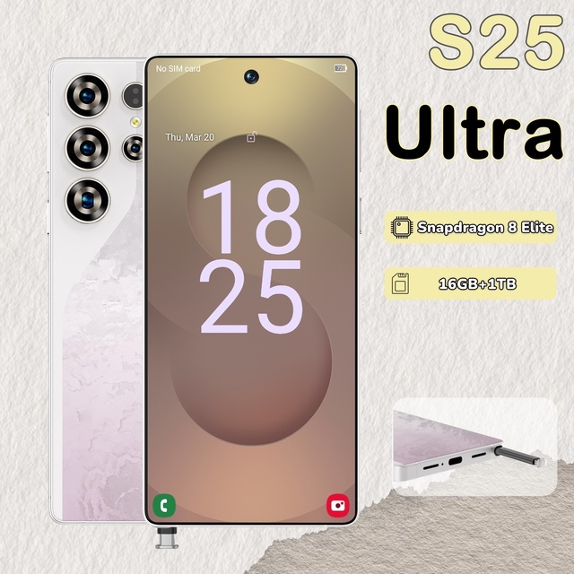 108MP Camera Smartphone S25 Ultra 16GB+1TB Android 15 Multi-Language (FR/ES/DE/KR) 2026 Top Rated
