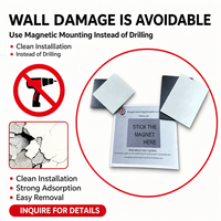 Kit de fixation murale pour affiches métalliques : plaques magnétiques adhésives en aluminium pour impressions par sublimation, support photo, cadre, feuille magnétique carrée