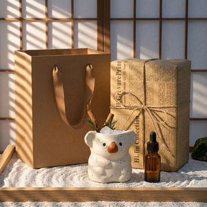 Koala Aromatherapy Crystal Gift Box <b>Diffuser</b> Stone Air Freshening Home Decor Creative Cute Gift Men Women Birthdays Christmas - Product Image 1