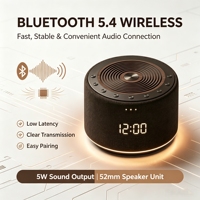 Haut-parleur à bruit blanc Bluetooth 5.4 portable, machine à sons pour le sommeil, carte TF, haut-parleur 5W, aide au sommeil, machine à sons relaxants, type C