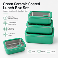 Boîte à bento de pique-nique en gros, boîte à lunch en acier inoxydable de qualité alimentaire, boîte à lunch coréenne en acier inoxydable avec couvercle hermétique