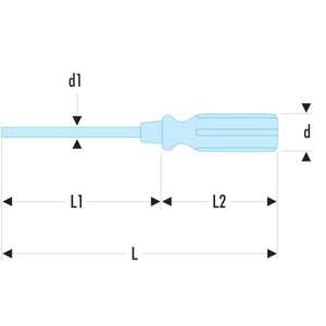 FACOM - ATHH.D2 Tournevis à manche en bois pour Pozidriv®Vis-lame hexagonale-TOURNEVIS EAN 3148510117058 - Product Image 2