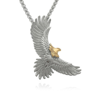 yunnique Eagle Pendant Stainless Steel <b>Titanium</b> Steel Themed Pendant Men's Necklace Gift Fashion Jewelry - Product Image 1