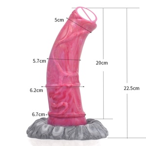 YOCY Gory Raw Meat Color Giant Horse Dildo Glans Erotic Masturbator Sex <b>Toy</b> <b>for</b> Women <b>Men</b> Anal Butt Plug With Sucker - Product Image 6