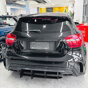 <b>Car</b> Rear Bumper <b>Diffuser</b> Lip Rear Side Splitters Spoiler Lip <b>for</b> Mercedes-Benz A-Class W176 A45 AMG 2013-2018 Body Kits Tuning - Product Image 5