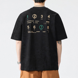T-shirt à manches courtes rétro américain pour dropshipping – Nouveau style d'été imprimé décontracté – Confortable à demi-manches - Product Image 4
