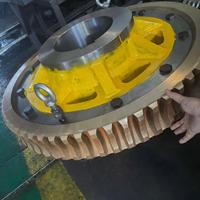 Haiyuan OEM/ODM Engrenage à vis sans fin et arbre à vis sans fin en acier allié traité thermiquement, grand module, sur mesure, non standard, en bronze pour réducteur industriel