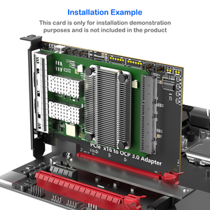 PCIe 5.0 X16 Gen-Z 4C+/SFF-TA-1002 어댑터 카드 OCP NIC3.0 고성능 노트북/데스크탑 분할 확장 카드 재고 있음 - Product Image 5