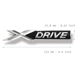 Accessoires de voiture en plastique ABS 3D autocollants d'emblème auto-adhésif X DRIVE FOR <span class=keywords><strong>bmw</strong></span> X1 X3 <span class=keywords><strong>X5</strong></span> X7 Badge - Product Image 5