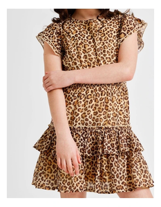 Vestido de Verano de Algodón para Niñas con Diseño Divertido, Tela Transpirable y Ajuste Cómodo, Perfecto para Actividades al Aire Libre y Uso Casual - Product Image 2