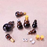 Flacon en verre transparent de 3 ml, 4 ml, 10 ml pour huile essentielle, roll-on de parfum avec bouchon à vis