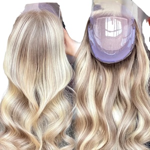 2025 Nuevo diseño Mini peluca 4*4 pulgadas seda superior encaje frontal 8*8 pulgadas pegamento menos 100% cabello humano Topper para mujeres - Product Image 1