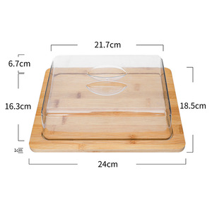 Houselin tre thớt với Acrylic <span class=keywords><strong>Dome</strong></span> <span class=keywords><strong>Cheese</strong></span> Bìa thuận tiện cắt khối - Product Image 6